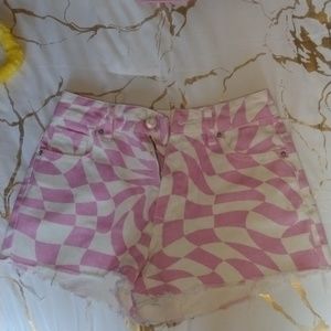 Pacsun high rise festival jean shorts